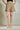 Karen|Glam poly blend high-waist shorts