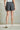 Lesya|Sleek poly blend high-waist shorts