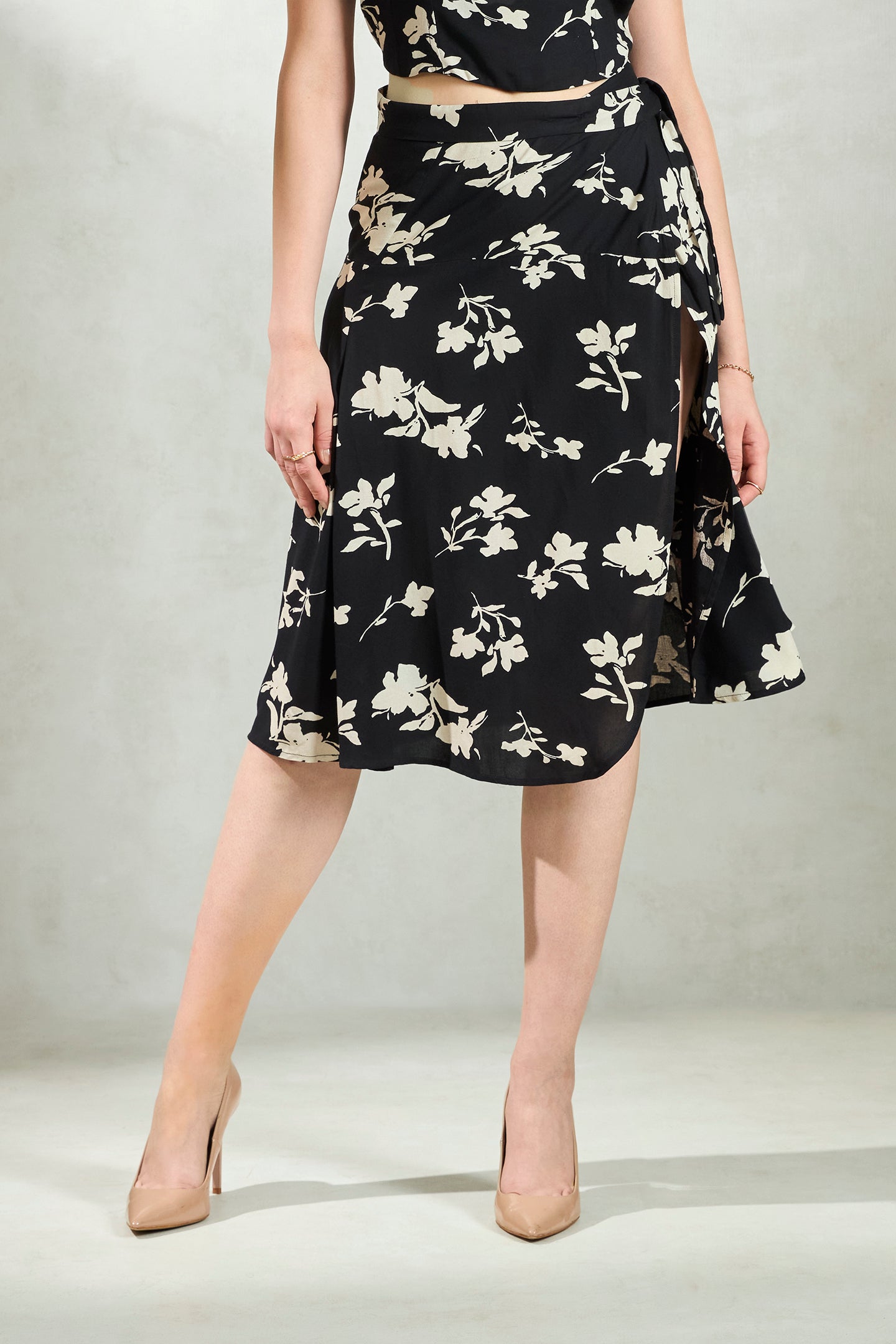 Amaira 2.0 Wrap Skirt|Floral Wrap Skirt