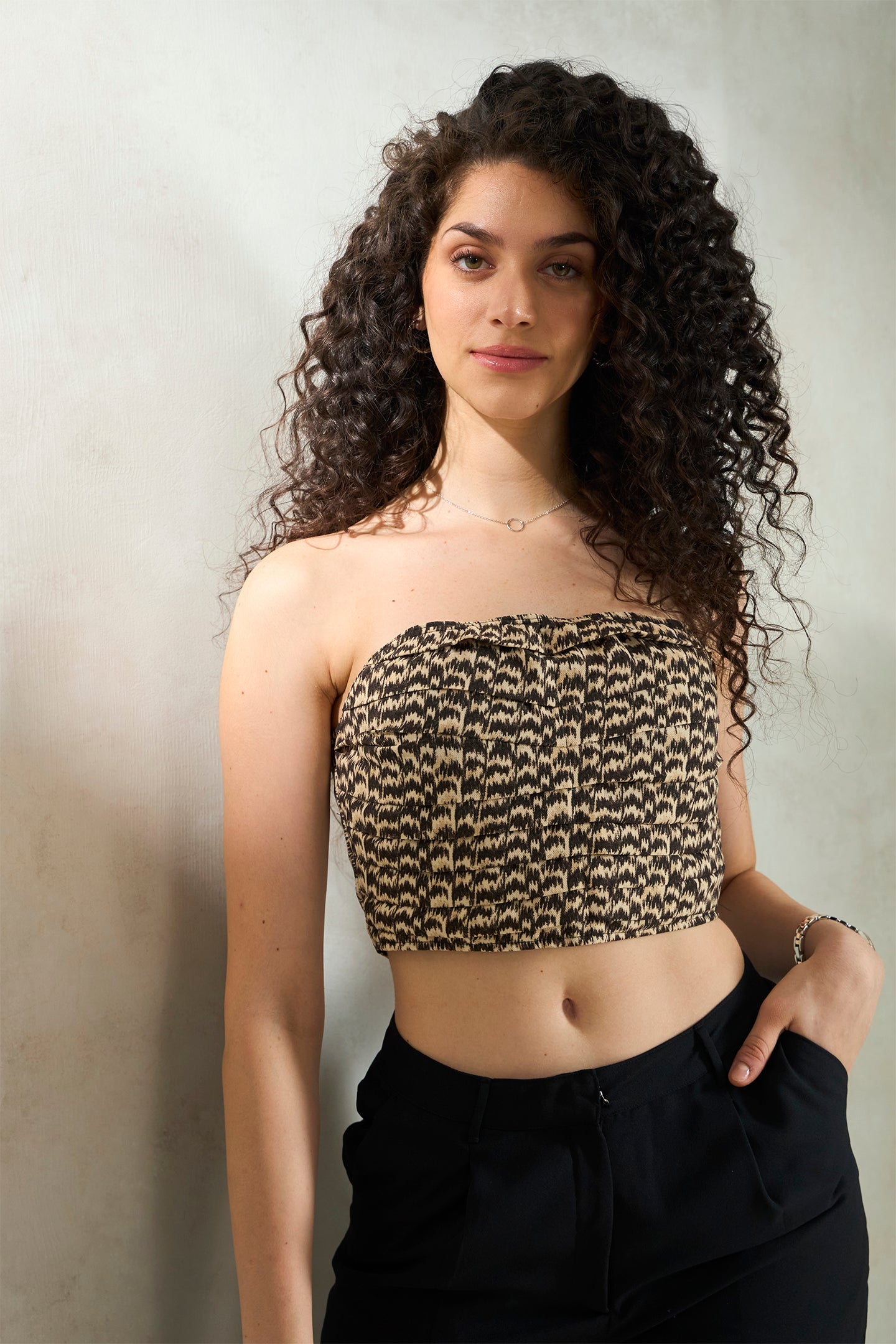 Ikrah2.0 Bustier|Leopard Print Bandeau Top