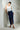 Eloise| Denim Frayed Midi Skirt