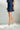 Cyan| Denim Frayed Mini Skirt