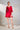 Anah|Flowy viscose solid blouson sleeve dress