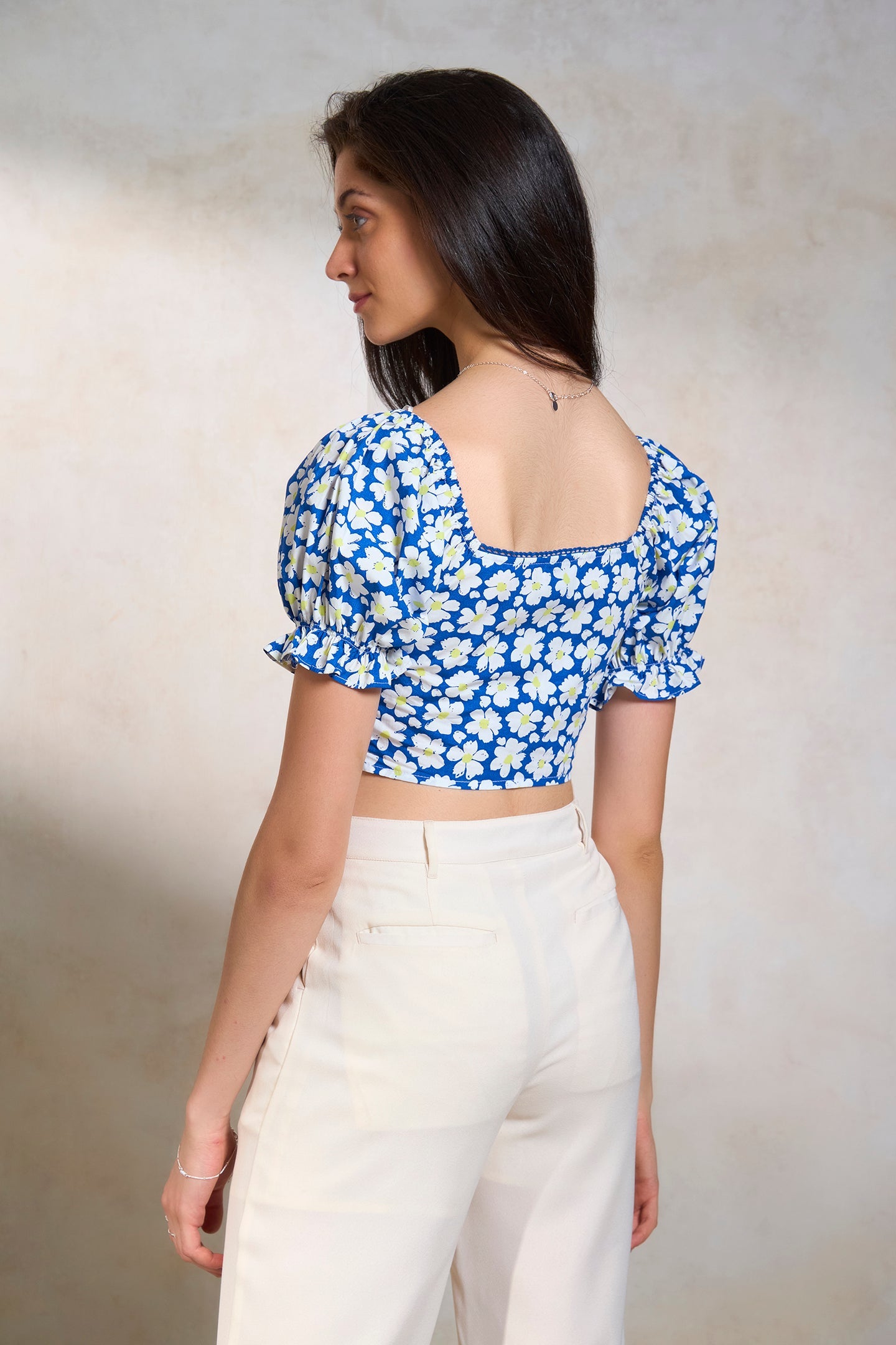 Camille|Chic Cotton Floral Top