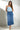 Sloane|Denim Midi Slit Skirt