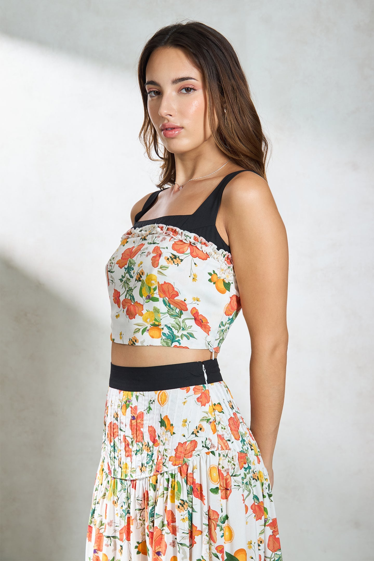 Anjali Top|Vesper Floral Crop Top