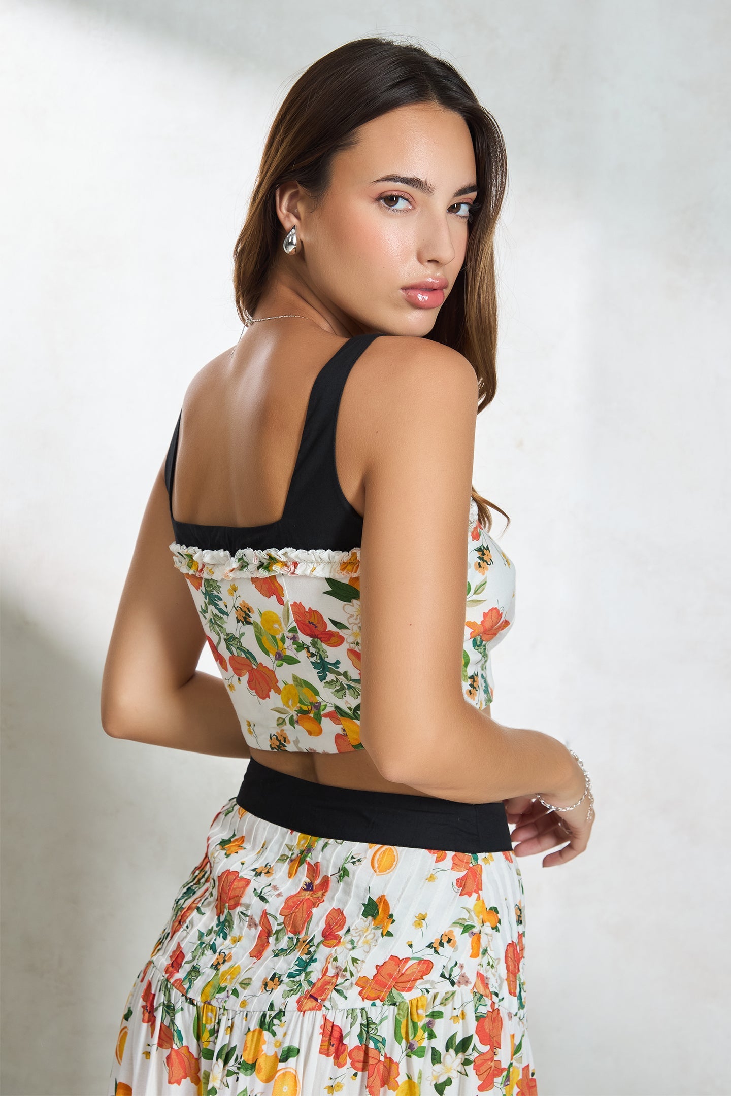 Anjali Top|Vesper Floral Crop Top