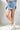 Demi|Denim Skorts With Slit