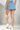 Demi|Denim Skorts With Slit
