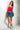 Kaia|Denim Fitted Mini Skorts