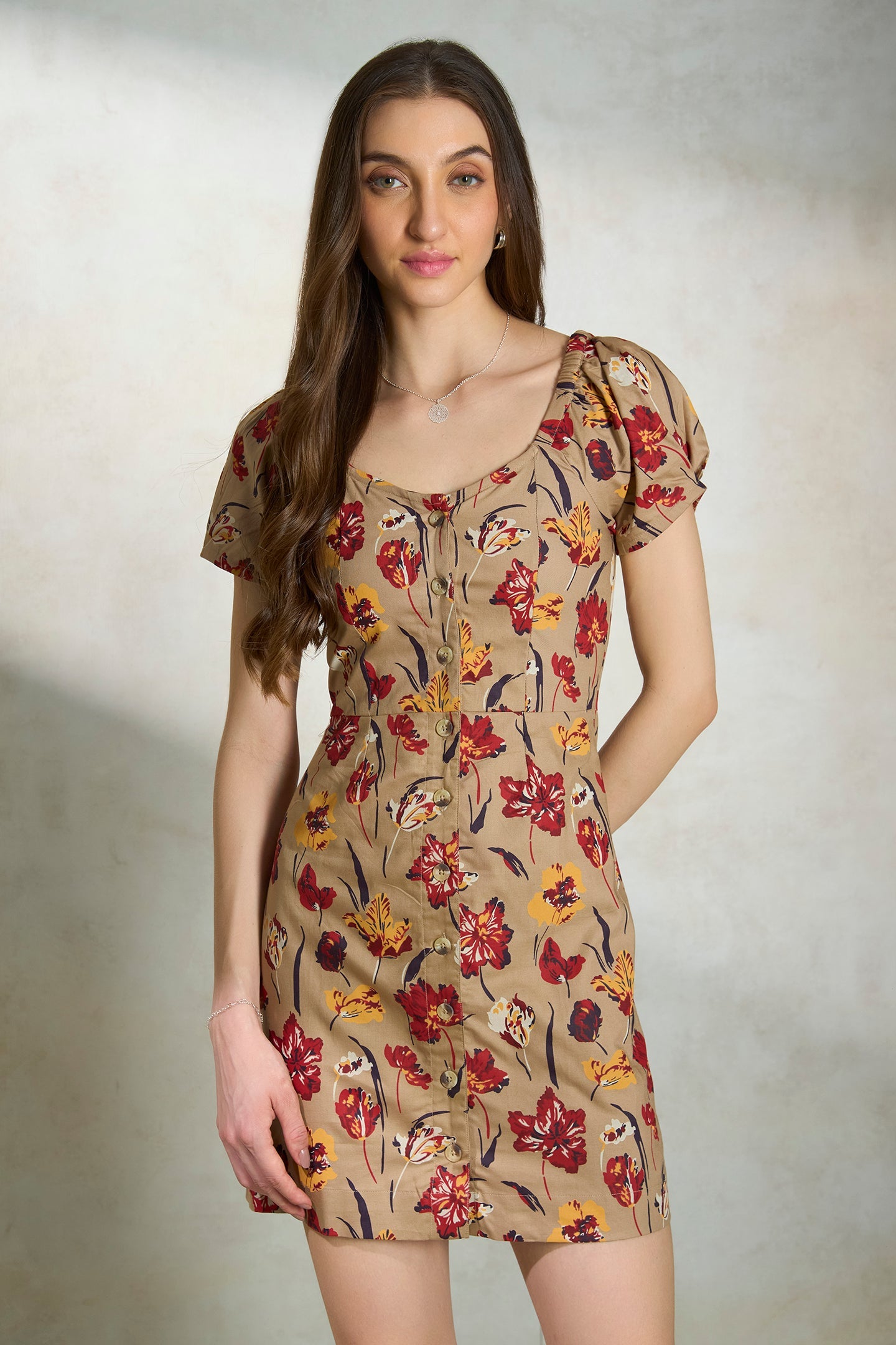 Vini|Comfy Cotton Floral Dress