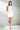 Harlie|Glam White Slip Dress With Asymmetric Neckline