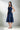Evita|Tiered Blue Cotton Dress