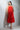 Emilie|Cotton Coral Midi Dress