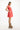 Varnan|Cherry Charm Overlap V-Dress with Pockets