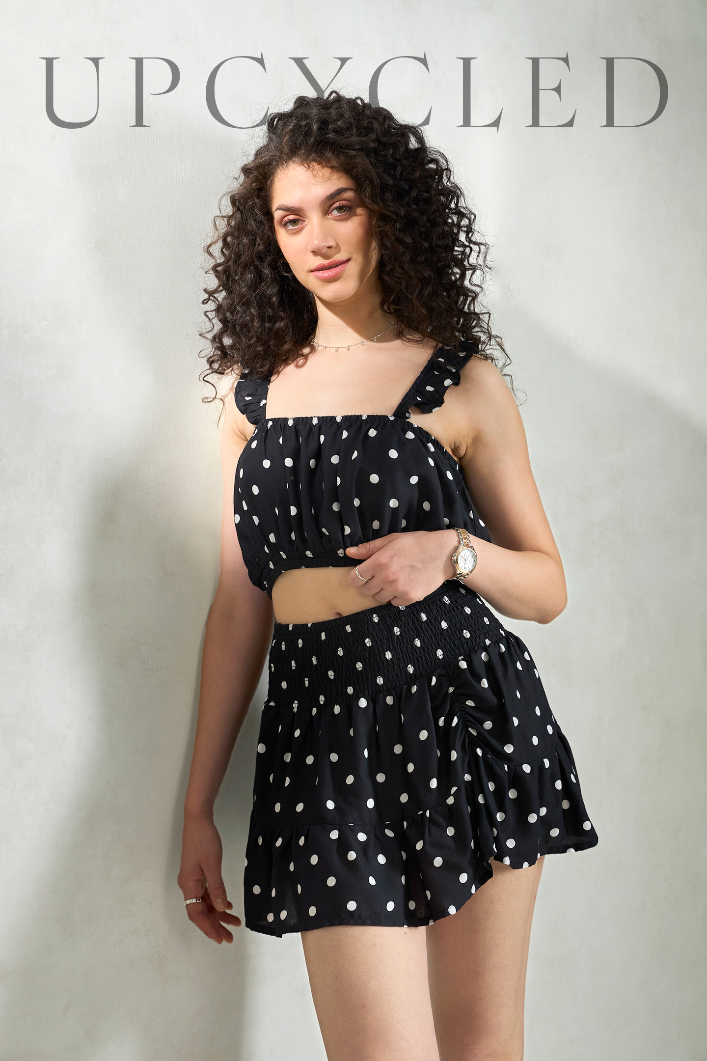 Raahika 2.0|Polka Dot Ruffle Set