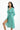 Parva|Blossom & Blouson Green Dress with Pockets