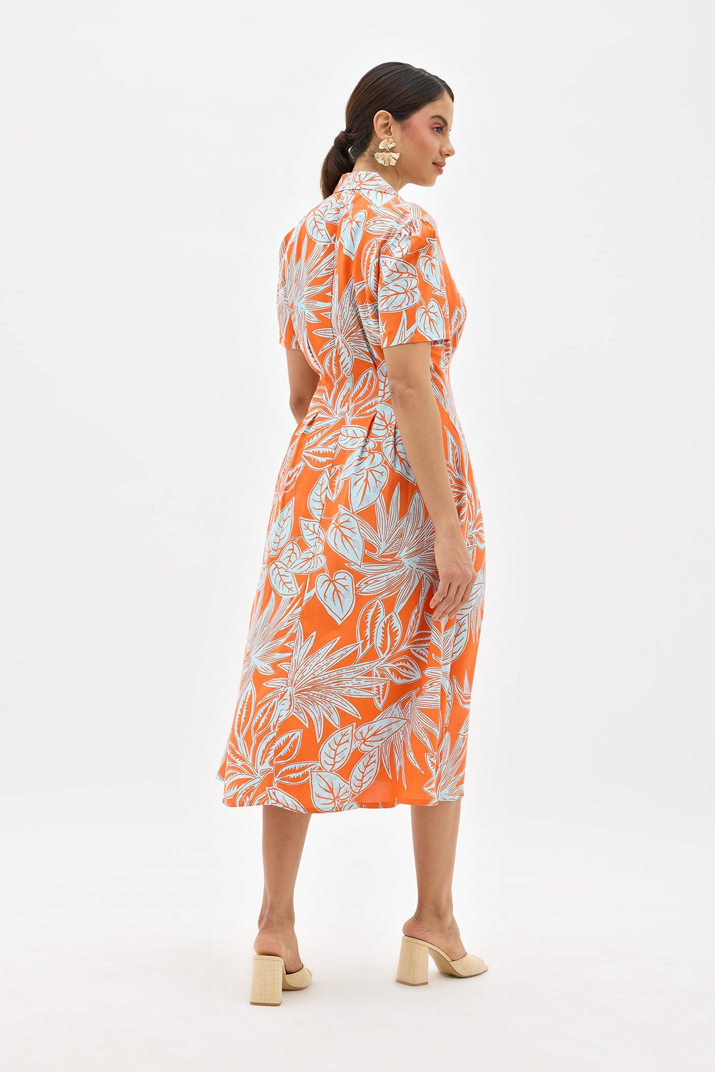 Kelie|Flowy Viscose Floral Midi Dress