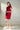 Crimson|Ruffled Sleeve Dress