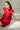 Crimson|Ruffled Sleeve Dress