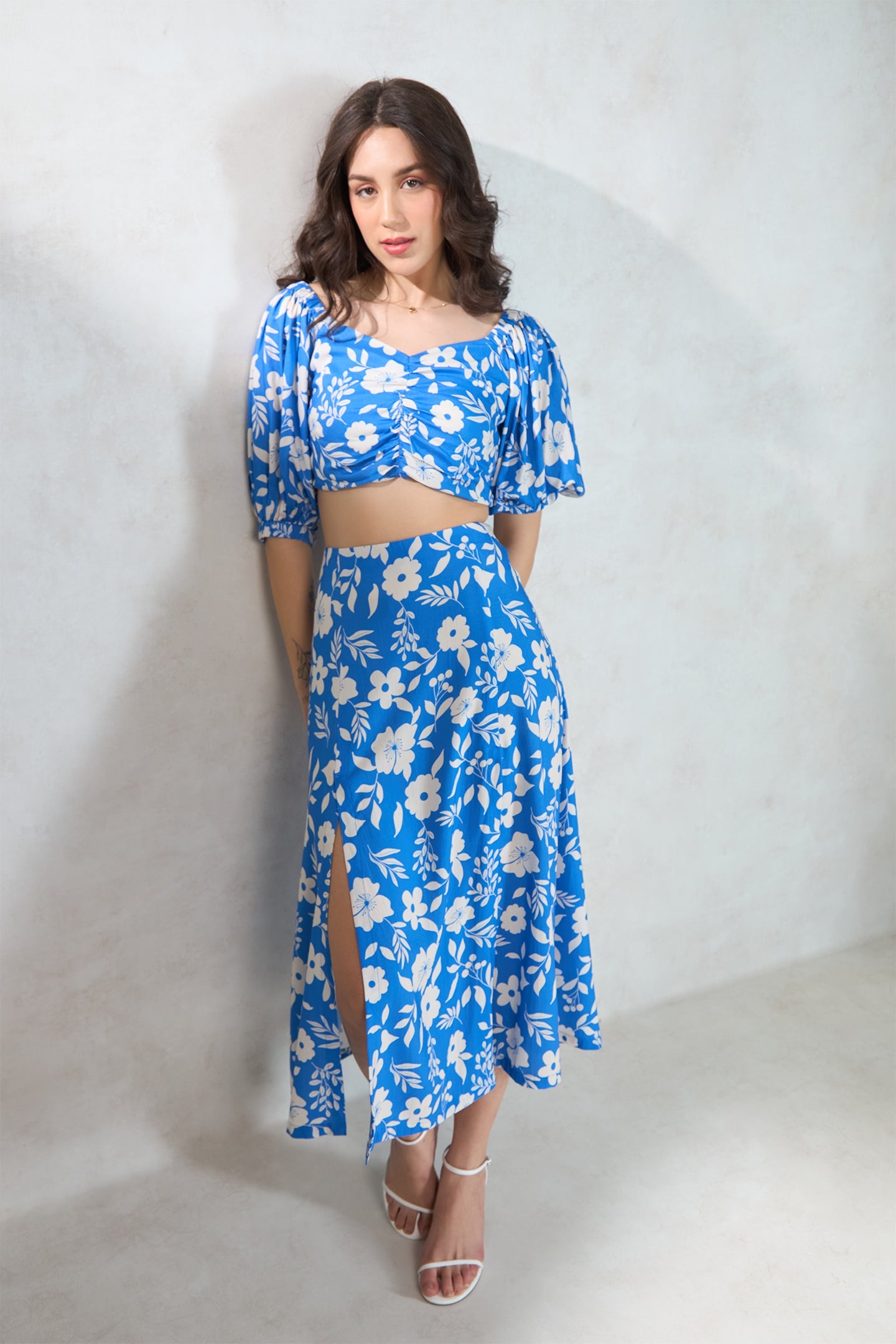 Belavous|Floral Modal Co-Ord