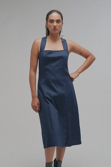 Diya|Blue Lagoon Crossback Dress