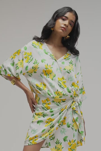 Kimaya|Tropical Oasis Wrap Dress