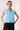 Jacinda|Trucotton Blue Shirt With Cap Sleeve